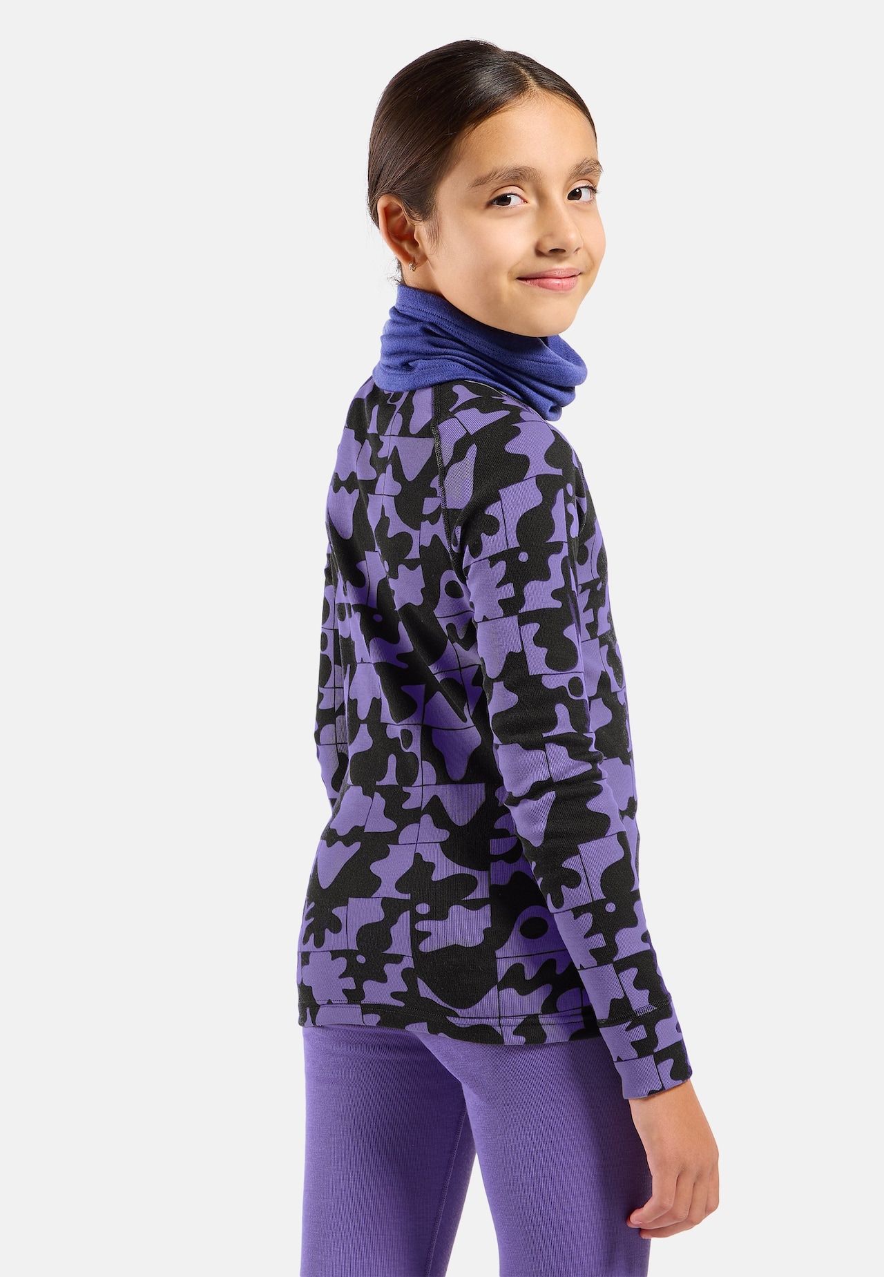 Active Warm Graphic Kids Base Layer Top