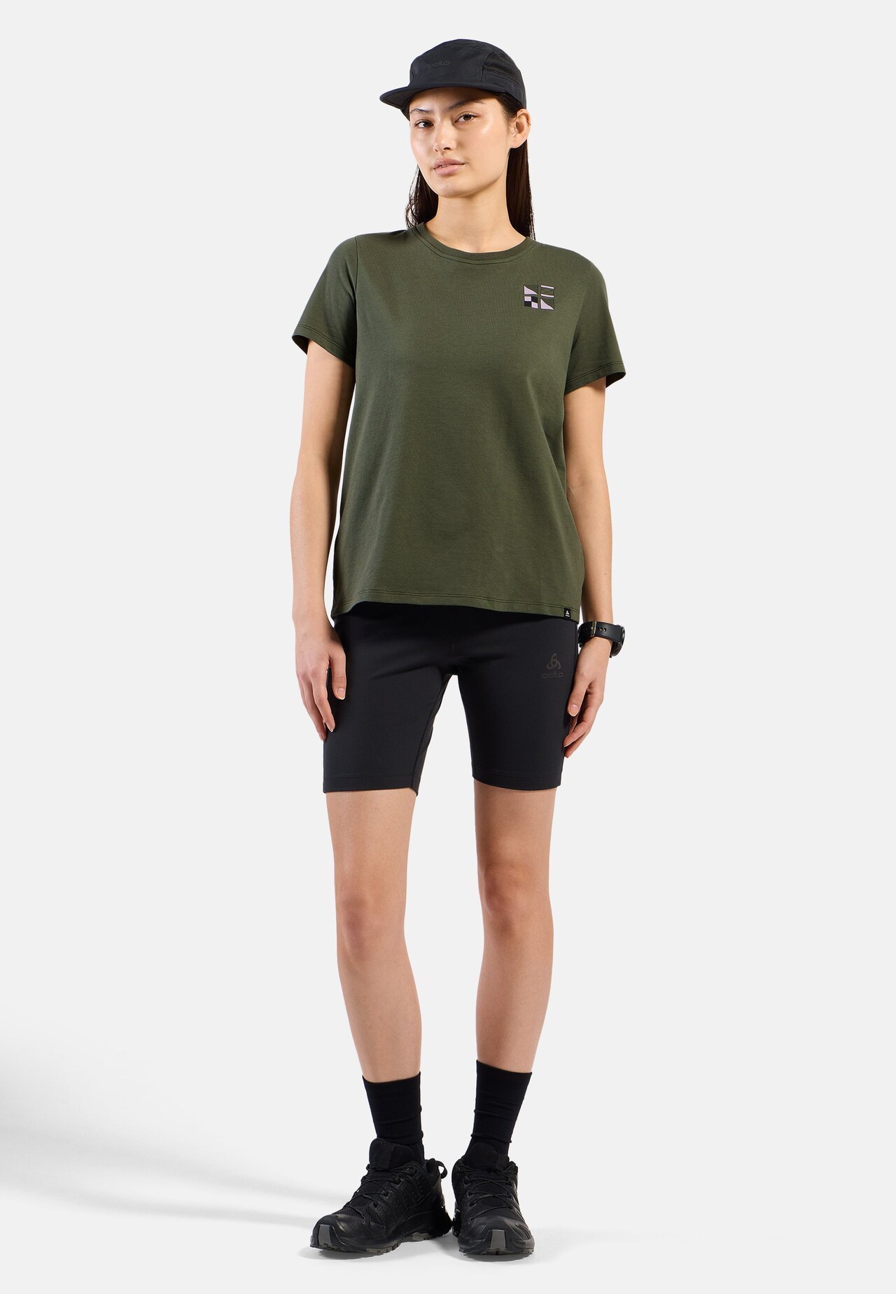 T-shirt Odlo Flags in misto cotone