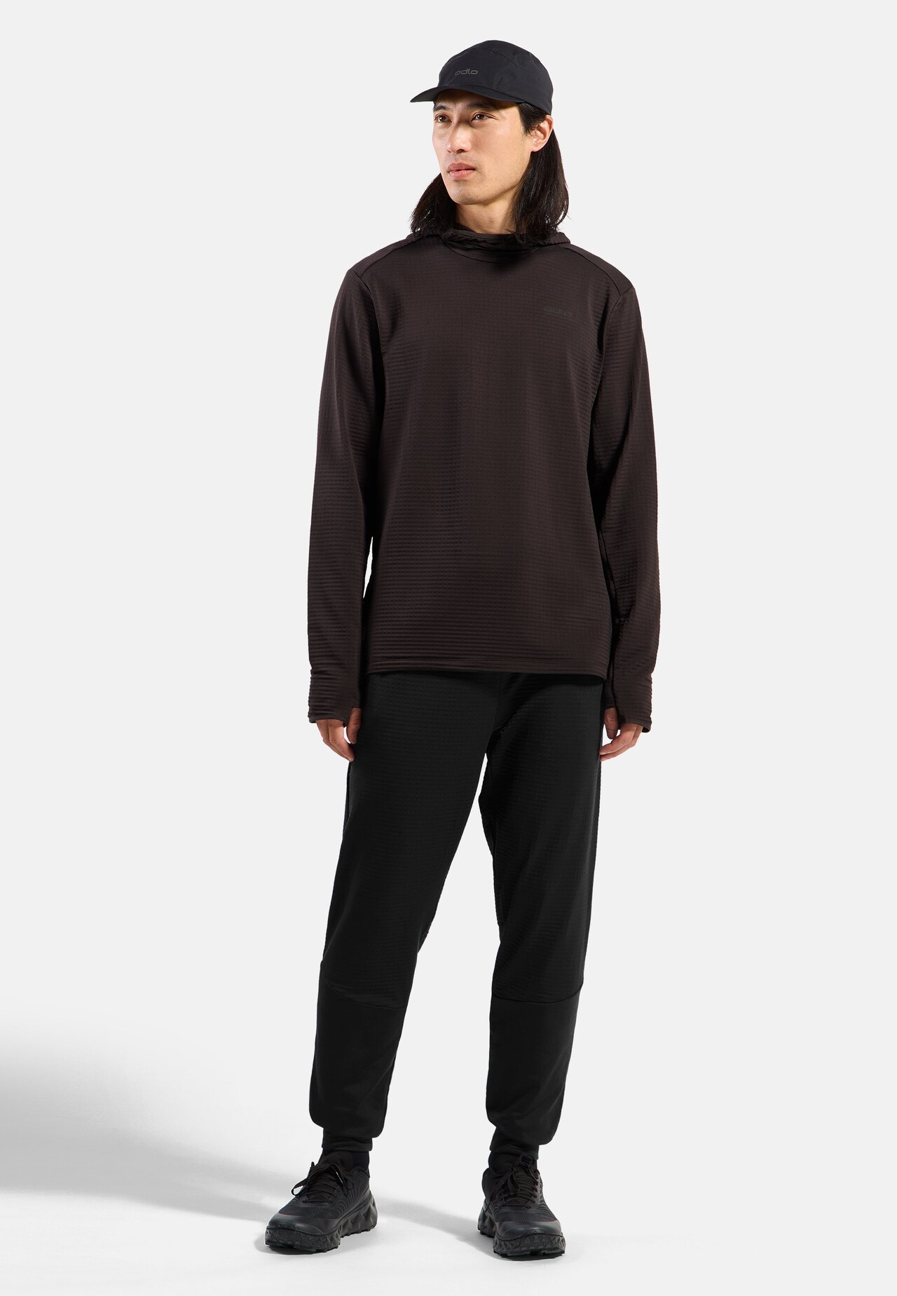Felpa da running Essential Thermal con cappuccio