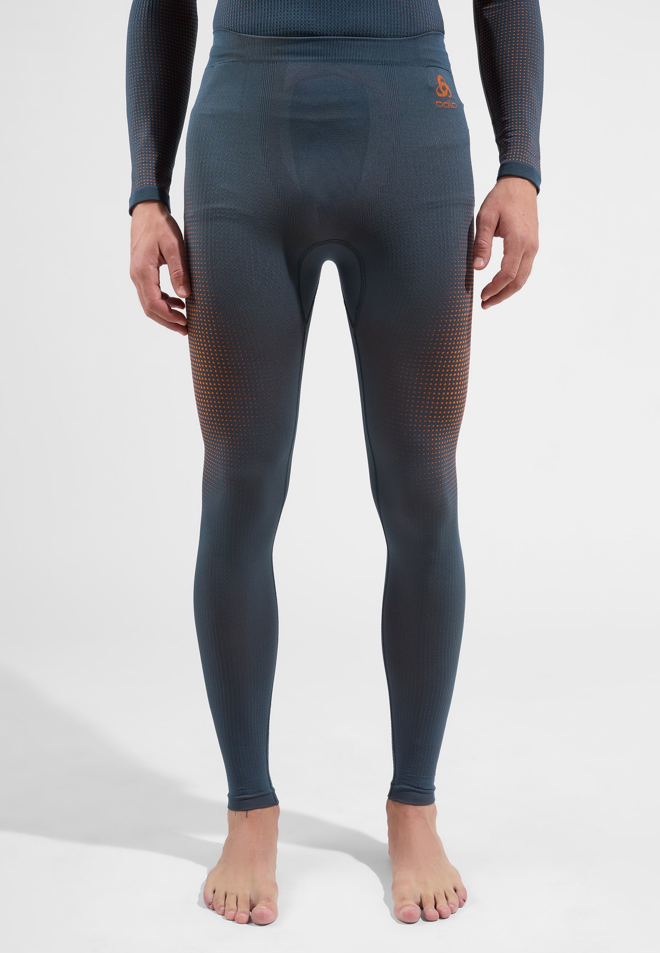 Odlo Performance Warm Base Layer Tights für Herren - Skilanglauf, Ski & Snow - blau, S