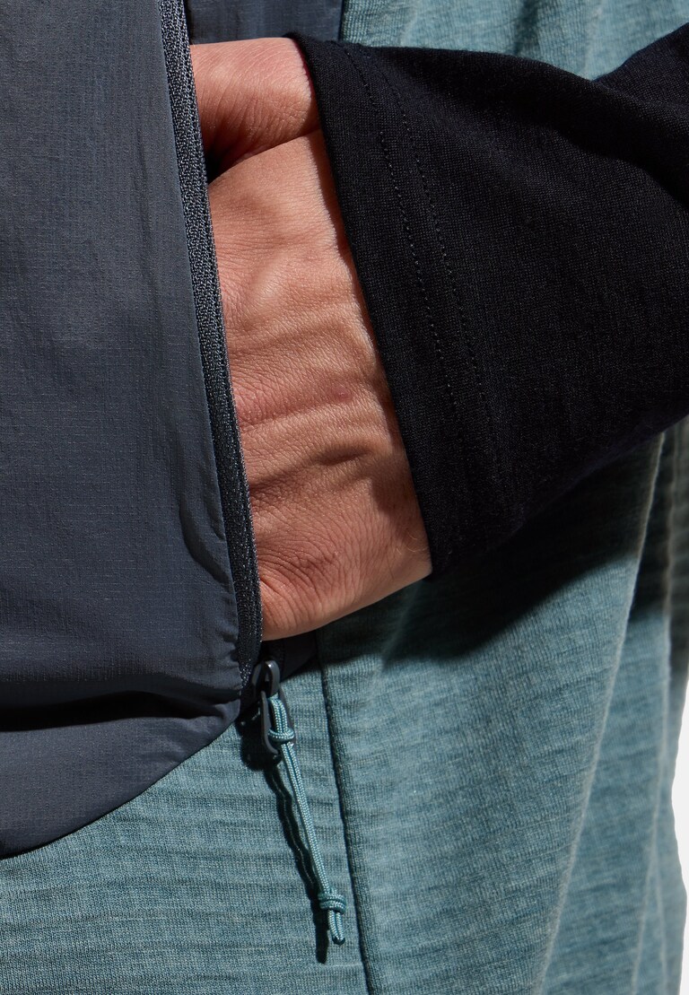 The Ascent wool insulated hybrid vest