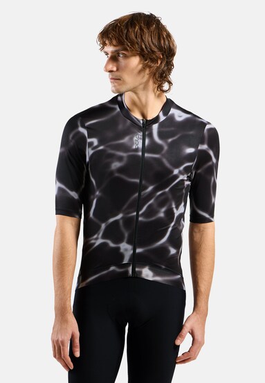 The Zeroweight Pro Chill-Tec full-zip print cycling jersey