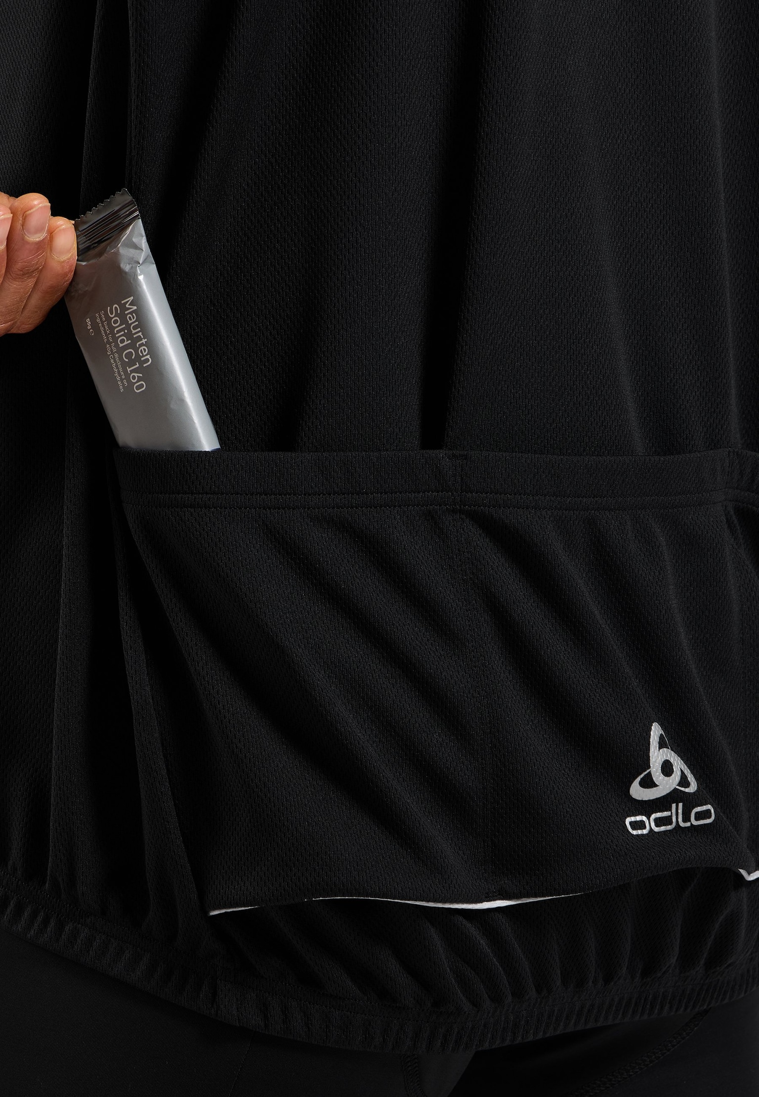 Essentials shirt met halve rits